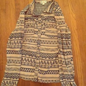 Aztec button down